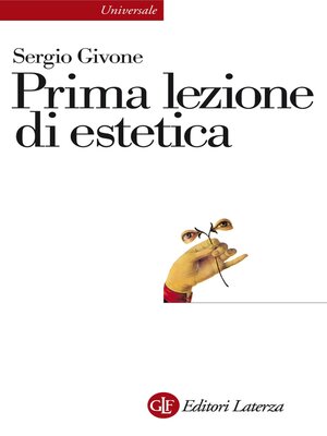 cover image of Prima lezione di estetica